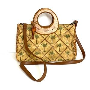 🖤3/$20 Fossil Palm Tree Woven Crossbody